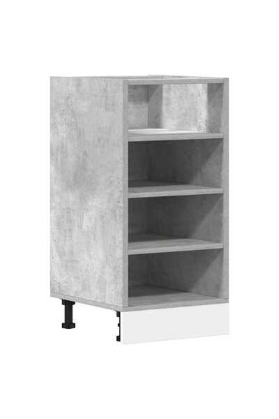 vidaxl Dulap inferior "Riga", gri beton, 40x44,5x81,5 cm, PAL