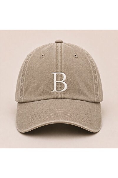 WeavedCo Letter "B" Special Design for Names Embroidered Vintage Washed Baseb...