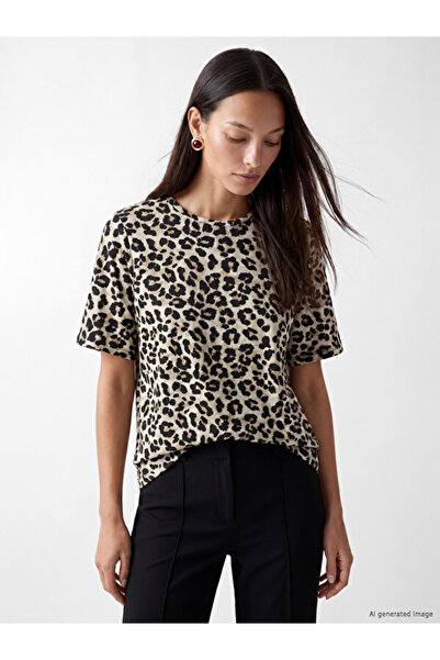 LC Waikiki Leopard Print Women's T-Shirt