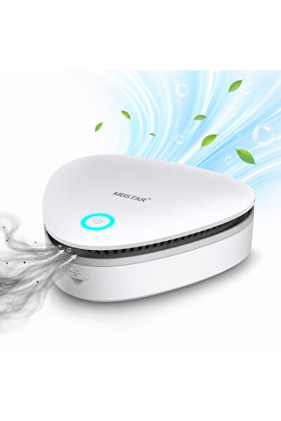 Om Purificator Aer Mini cu Ozon O3 Portabil USB, Neutralizator Mirosuri Camer...