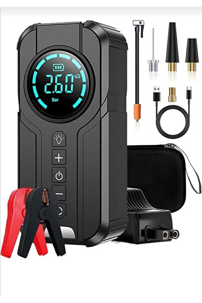 Primo Plus Portable Car Jump Starter with Air Compressor | Emergency 12V Batt...