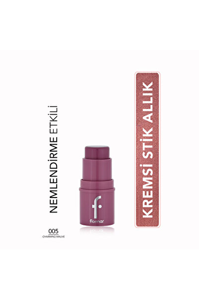 Flormar To Go Nemlendirici Etkili & Işıltılı Kremsi Stick Allık - 005 Charmin...