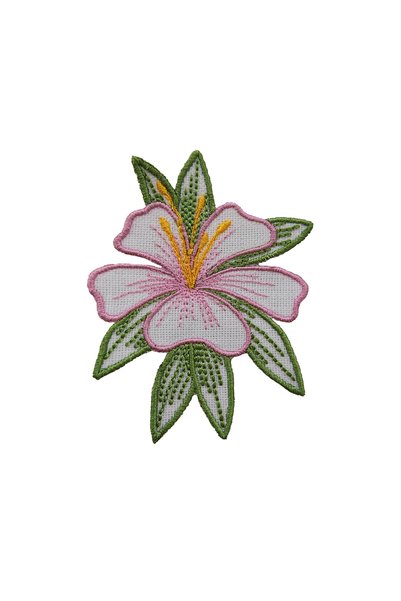 Agbtrend صممها بنفسك - بروش مطرز على شكل زنبق مع مشبك (قطعتان 70x90 ملم)