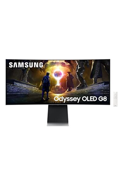Samsung Odyssey G85SD Kavisli Oyun Monitörü, 34 inç, QD-OLED panelli ekran, U...