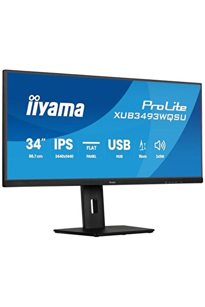 IIYAMA XUB3493WQSU-B6 34-инчов IPS LED монитор, UWQHD, HDMI, DisplayPort, вгр...