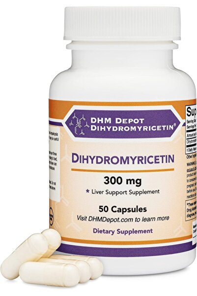 Double Wood Supplements ديهيدروميريسيتين - 50 كبسولة بحجم 300 ملغ، حجم كبير