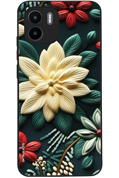 Other Θήκη Sonique Σειράς 3D Λουλουδιών για Xiaomi Redmi A1 Redmi A2 Πράσινο