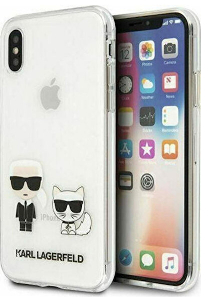 Karl Lagerfeld Karl & Choupette Πίσω Κάλυμμα Σιλικόνης 1mm Διαφανές (iPhone X...