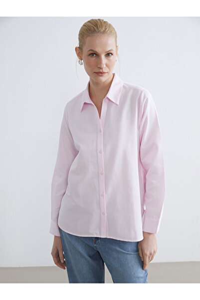 LC Waikiki Pink Oxford Women's Shirt
