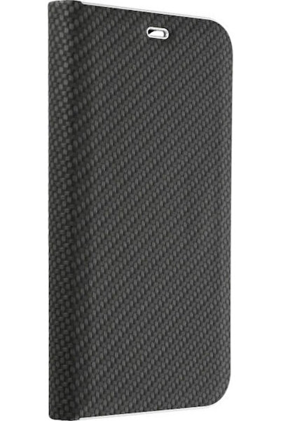 Forcell Luna Carbon Book Πλαστικό Μαύρο (iPhone SE 2022/2020)