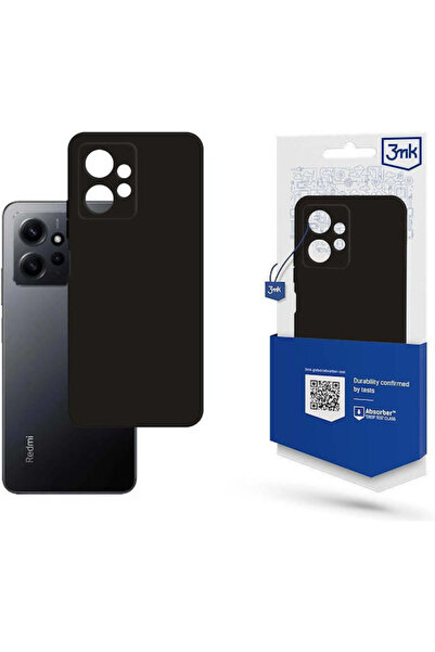 3MK Μαύρη ματ οπίσθια θήκη σιλικόνης 1.2mm (Redmi Note 12 4G)