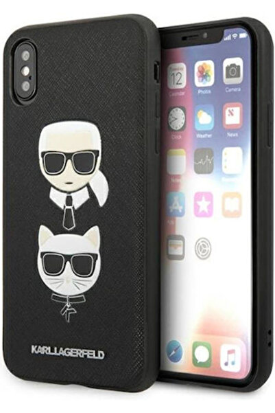 Karl Lagerfeld Saffiano Ikonik Karl&Choupette Κάλυμμα Πλάτης Κεφαλής Συνθετικ...