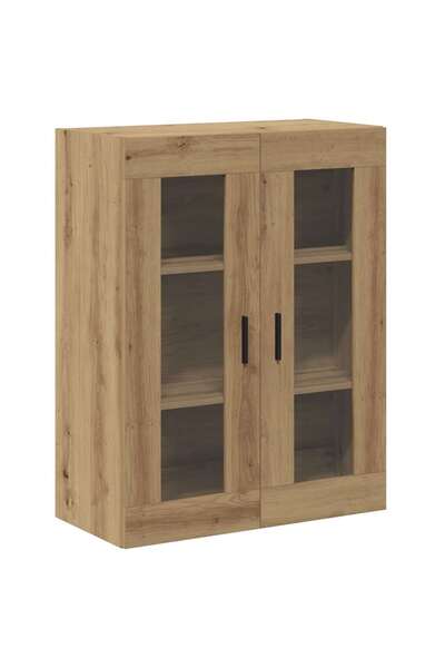 vidaxl Dulap montat pe perete, stejar artizanal, 69,5x34x90 cm