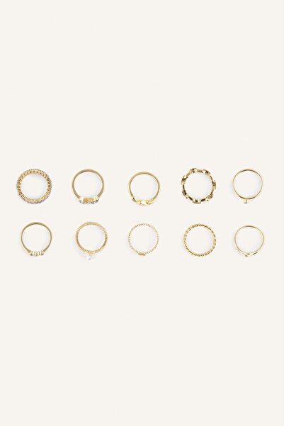 DeFacto Women's 9-Piece Ring Set I1280Axns