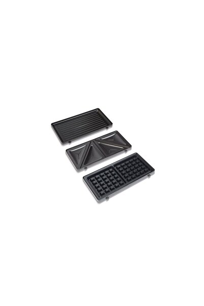 Mercaton 3 in 1 800W sandwich grill, waffle and grill appliance, with interch...