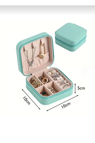 PEKPLUS Mini Jewelry Box Travel Type Jewellery Case Necklace Ring Earring Org...