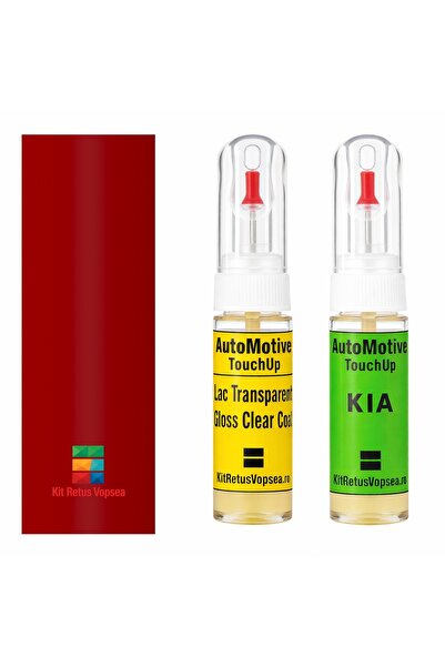 YLKRS AUTOMOTIVE Kit retus vopsea touch-up Kia Avella KIA3000 (Blaze Red), KI...