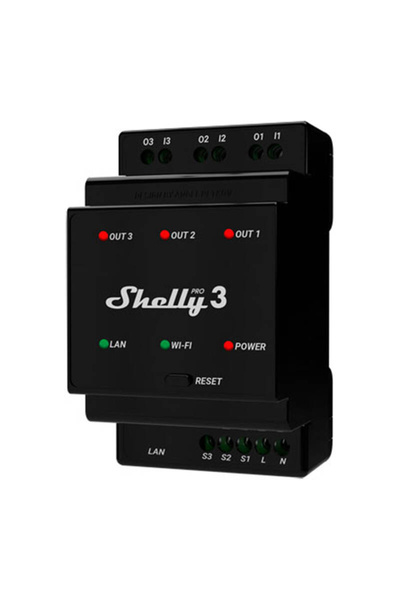 Shelly Releu WiFi cu 3 canale pentru gestionarea la distanță a casei inteligente