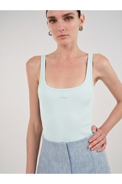 Nocturne Bisiklet Yaka Crop Top