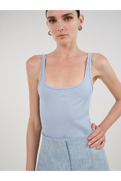 Nocturne Bisiklet Yaka Crop Top