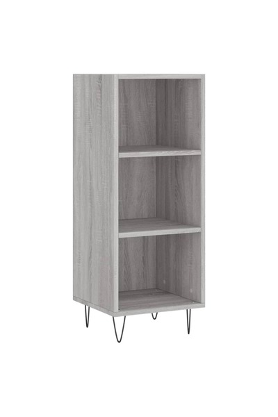 vidaxl Servantă, gri sonoma, 34,5x32,5x90 cm, lemn compozit