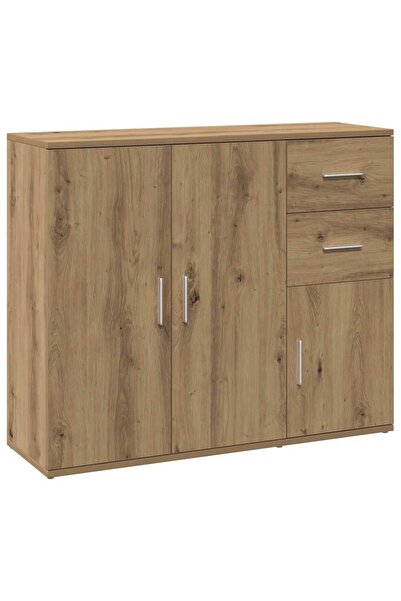 vidaxl Bufet Stejar Artizanal 91x29,5x75 cm Lemn compozit