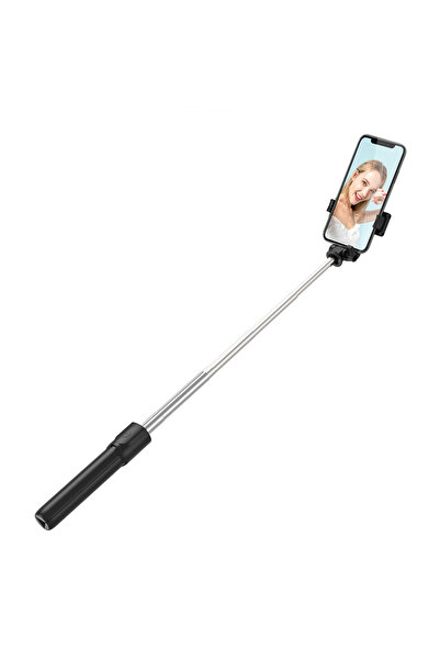 Hurtel Selfie Stick Trepied Telescopic Pentru Telefoane 0.7M Negru Compact
