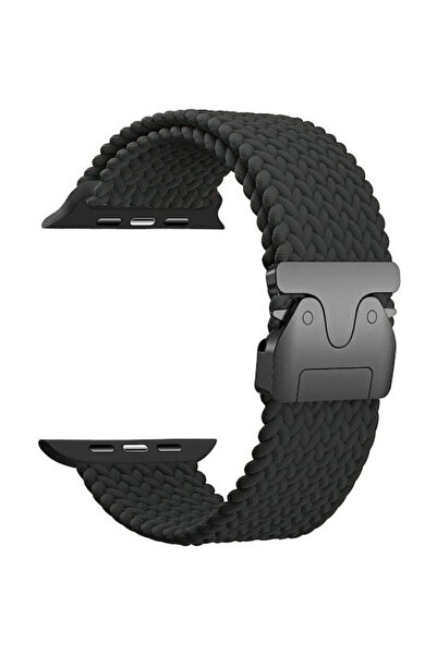 Beline Υφασμάτινο λουράκι μαύρο (Apple Watch 38/40/41/42mm)
