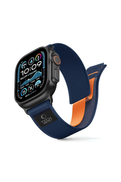 Tech-Protect Υφασμάτινο Λουράκι Ναυτικό Μπλε Apple Watch 8 / 9 / 10 / 11 / SE...
