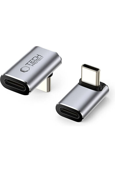 Tech-Protect Ultraboost Μετατροπέας USB-C αρσενικό σε USB-C θηλυκό Γκρι 1 τεμ...