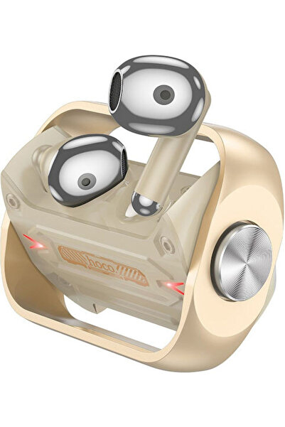 hoco. Hoco EW55 Ενδοωτικά Ακουστικά Bluetooth Handsfree με Θήκη Φόρτισης Χρυσά