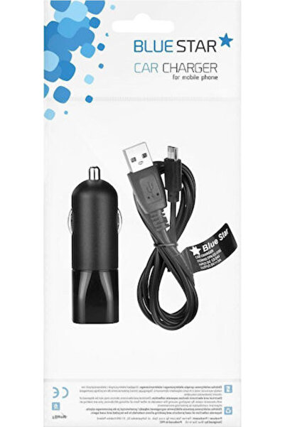 Blue Φορτιστής Αυτοκινήτου Star 2A με μία Θύρα: 1xUSB με Καλώδιο Micro-USB Χρώμα