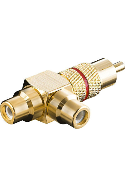 goobay 11388 Μετατροπέας RCA αρσενικό σε RCA θηλυκό Χρυσός 1 τεμάχιο