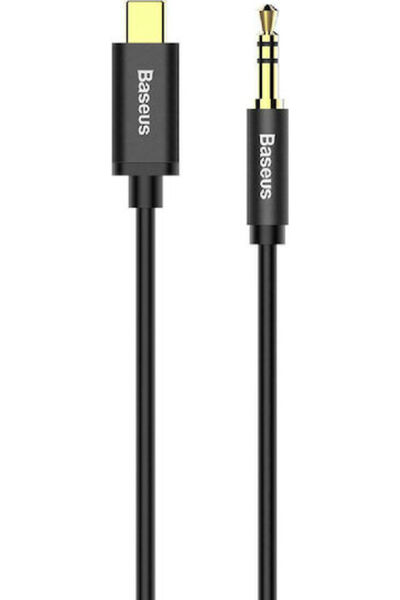 Baseus Yiven Καλώδιο USB 2.0 USB-C Αρσενικό - 3.5mm Μαύρο 1.2μ CAM01-01