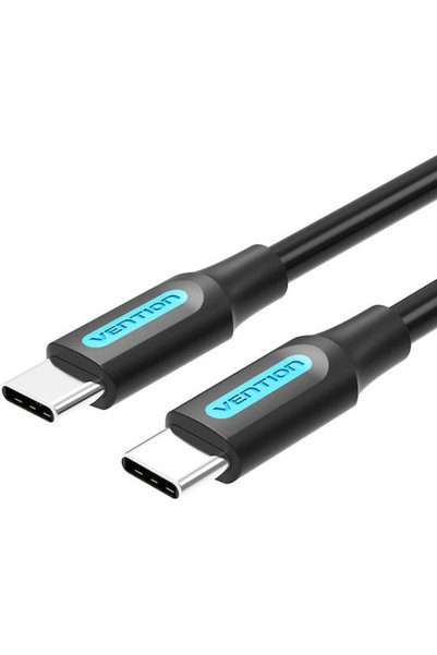 Vention Καλώδιο USB 2.0 USB-C Αρσενικό - USB-C 60W PD Μαύρο 1.5μ