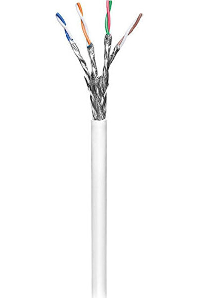 goobay Καλώδιο Ethernet S/FTP Cat.6 Gigabit χωρίς τερματισμό 305μ Λευκό Κωδικ...