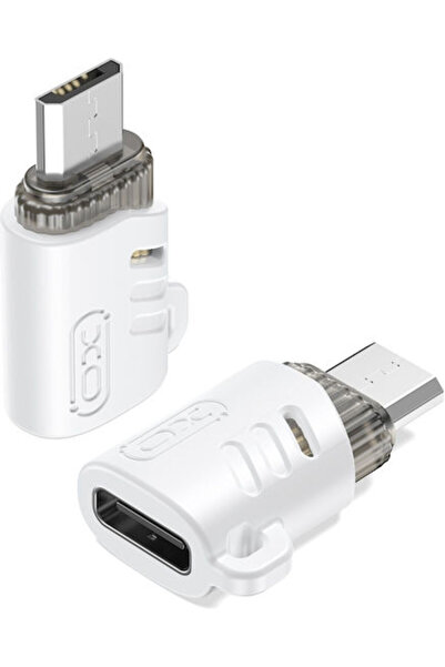 Xo Μετατροπέας USB-C θηλυκό σε micro USB αρσενικό Λευκό 1 τεμάχιο XO-NB256H