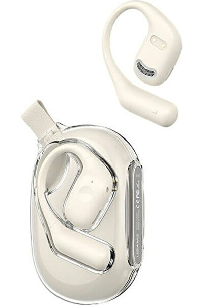 Usams UG26 Ακουστικά Bluetooth Handsfree Ανοιχτού Τύπου με Θήκη Φόρτισης Λευκά