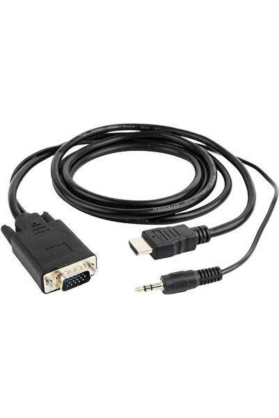 Gembird Μετατροπέας 3.5mm / HDMI αρσενικό σε VGA θηλυκό 1 τεμάχιο A-HDMI-VGA-...