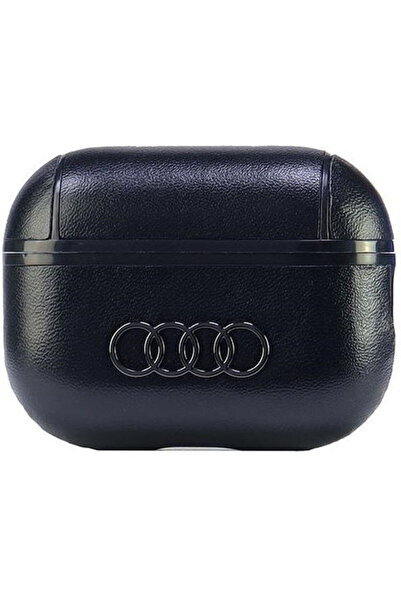 Audi Δερμάτινη θήκη με μεγάλο λογότυπο, σε μαύρο χρώμα, για Apple AirPods Pro 2