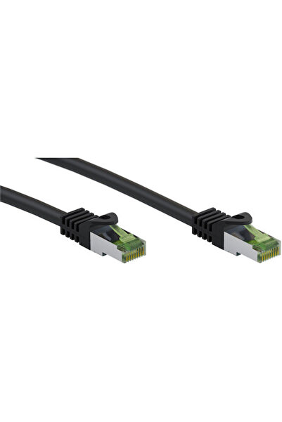 goobay Καλώδιο Ethernet S/FTP Cat.8.1 1μ Μαύρο Κωδικός: 61093