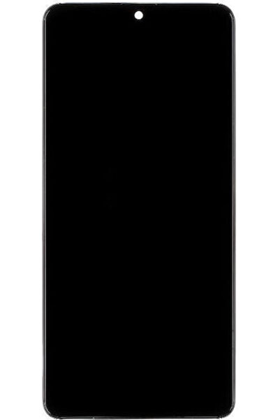 Samsung Οθόνη με μηχανισμό αφής και πλαίσιο για A415 Galaxy A41 (Μαύρο) Κωδικ...