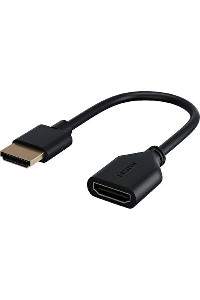 goobay Καλώδιο HDMI αρσενικό - HDMI θηλυκό 0,1μ Μαύρο Κωδικός: 64824
