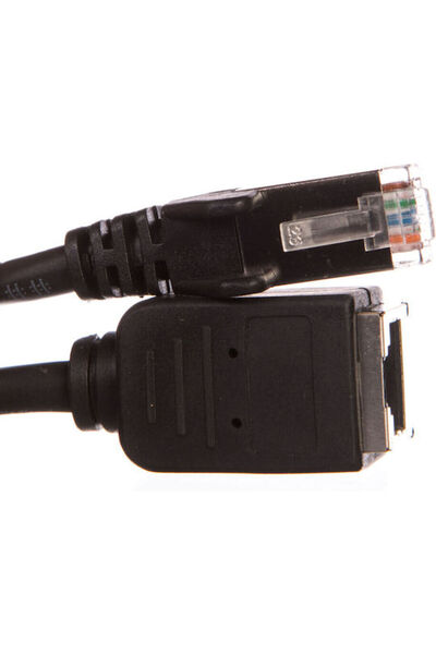 goobay F/UTP Cat.5e Καλώδιο Gigabit Ethernet 1μ Μαύρο Κωδικός: 91886