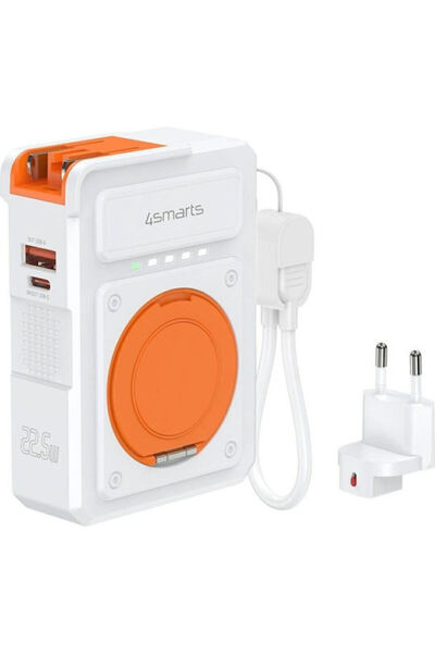 4smarts Υβριδικός Φορτιστής Power Bank 6-σε-1 10000mAh 22.5W με Θύρα USB-A κα...