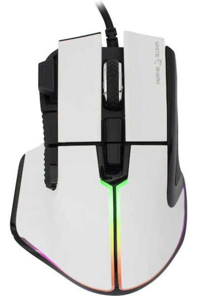 white shark GM-9006 Marrok RGB Ποντίκι Gaming 12000 DPI Λευκό