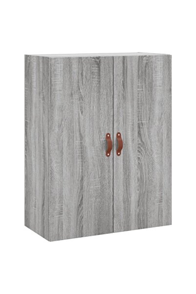 vidaxl Dulap montat pe perete, gri sonoma, 69,5x34x90 cm