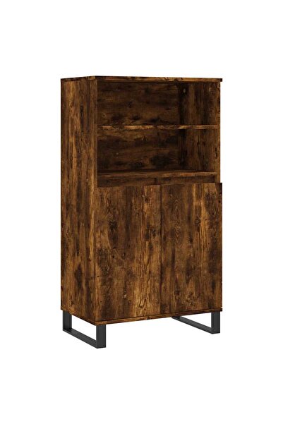 vidaxl Tall cabinet, smoky oak, 60x36x110 cm, engineered wood