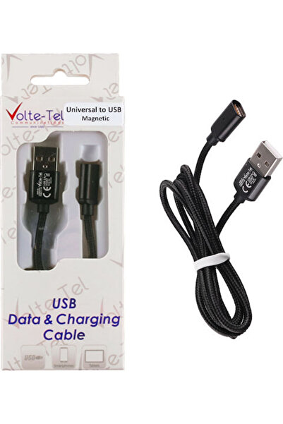 Other Volte-Tel 1μ Πλεκτό / Μαγνητικό Καλώδιο USB 2.0 σε micro USB (8228285)