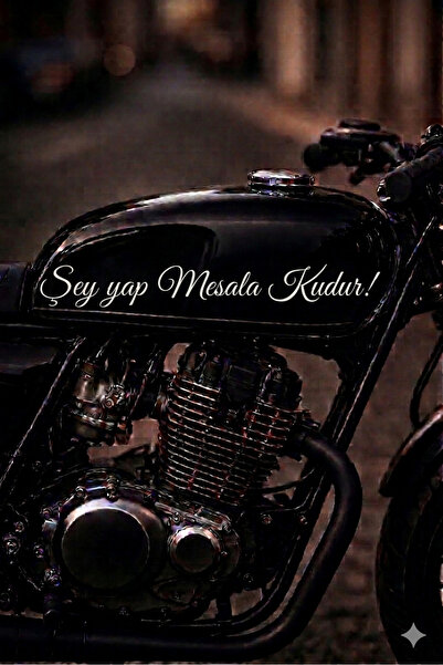 UAStudio Motorsiklet depo yazı sticker 9 30x3